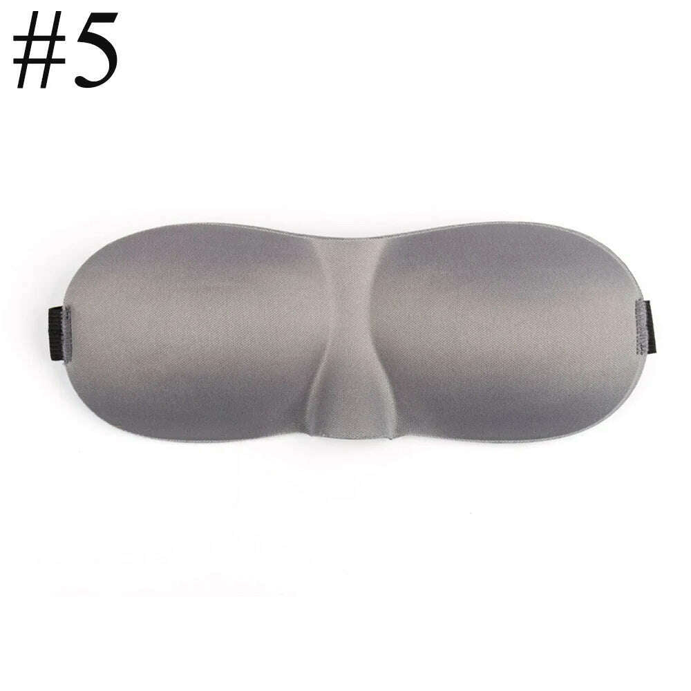1Pcs 3D Sleep Mask Natural Sleeping Eye Mask Eyeshade Cover Shade Eye Patch Women Men Soft Portable Blindfold Travel Eyepatch - KIMLUD