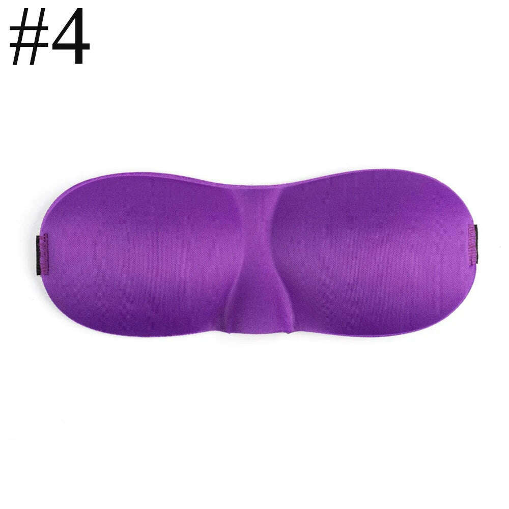 1Pcs 3D Sleep Mask Natural Sleeping Eye Mask Eyeshade Cover Shade Eye Patch Women Men Soft Portable Blindfold Travel Eyepatch - KIMLUD