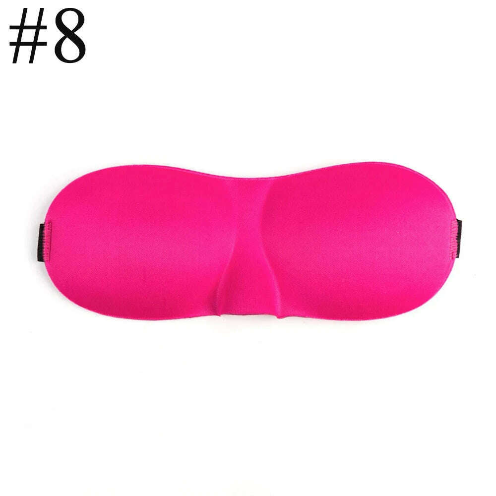 1Pcs 3D Sleep Mask Natural Sleeping Eye Mask Eyeshade Cover Shade Eye Patch Women Men Soft Portable Blindfold Travel Eyepatch - KIMLUD