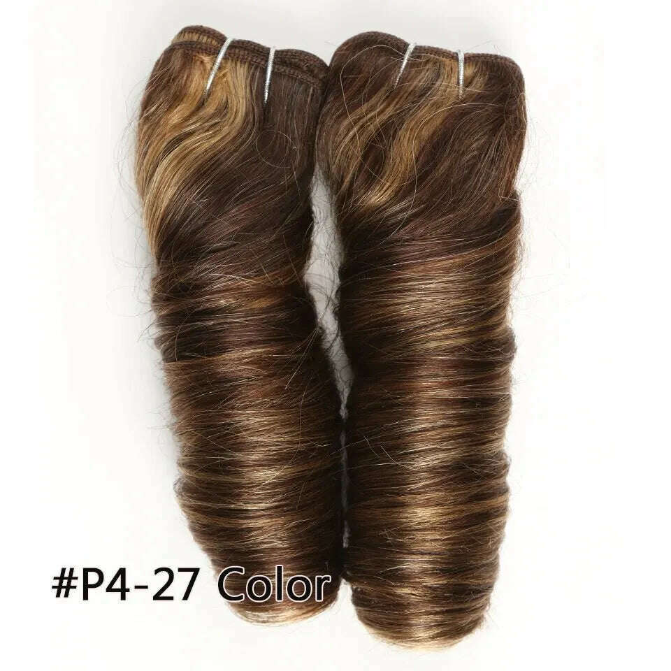 2 Pcs/Pack Loose Wave Brazilian Hair Weave Bundles 10-18 Inch Human Hair Bundles For Women Bundles Sale Human Hair Extension - KIMLUD