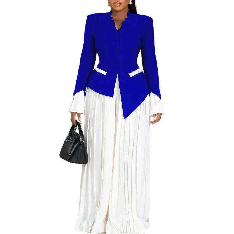 2 Piece Women Sets 2025 New Arrival Spring Summer Matching Sets Solid Color Two Pieces Sets Top Pants Suits Outfits Clothing - KIMLUD