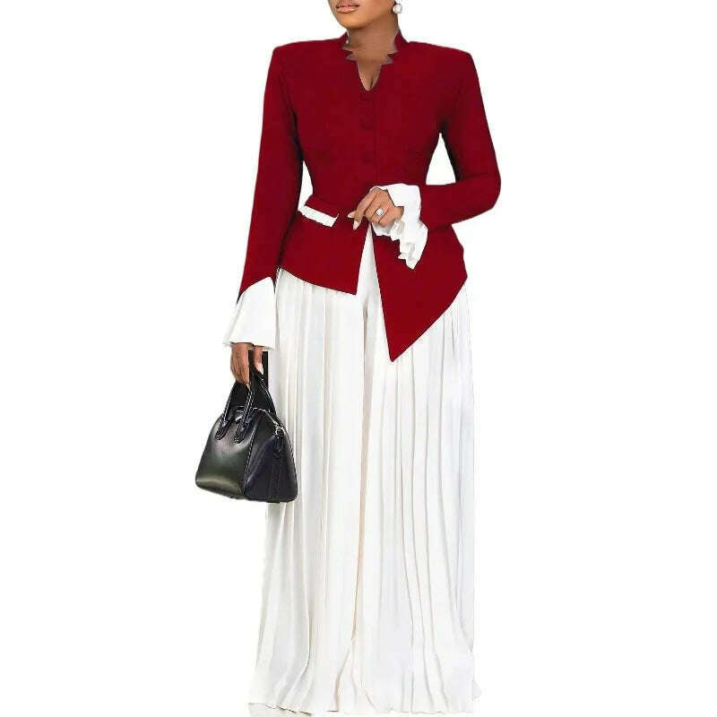 2 Piece Women Sets 2025 New Arrival Spring Summer Matching Sets Solid Color Two Pieces Sets Top Pants Suits Outfits Clothing - KIMLUD