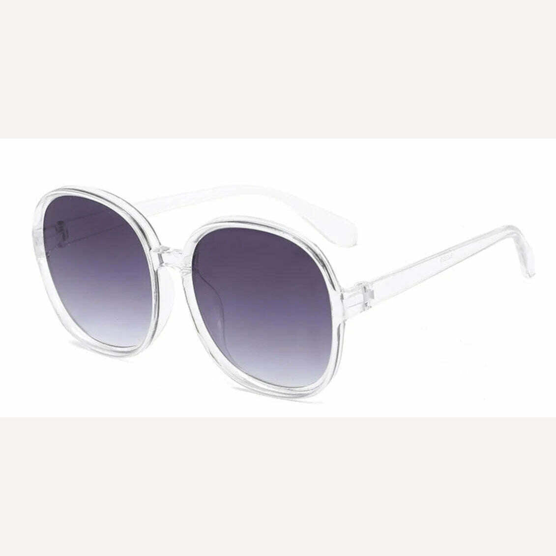 2021 Plastic Classic Vintage Woman Sunglasses Oversized Round Frame Luxury Brand Designer Female Glasses Big Shades Oculos - KIMLUD