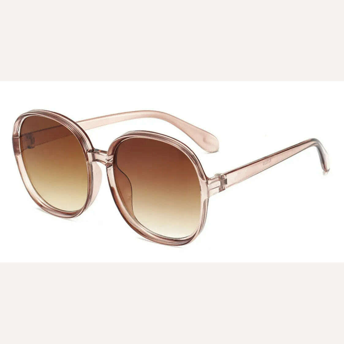 2021 Plastic Classic Vintage Woman Sunglasses Oversized Round Frame Luxury Brand Designer Female Glasses Big Shades Oculos - KIMLUD