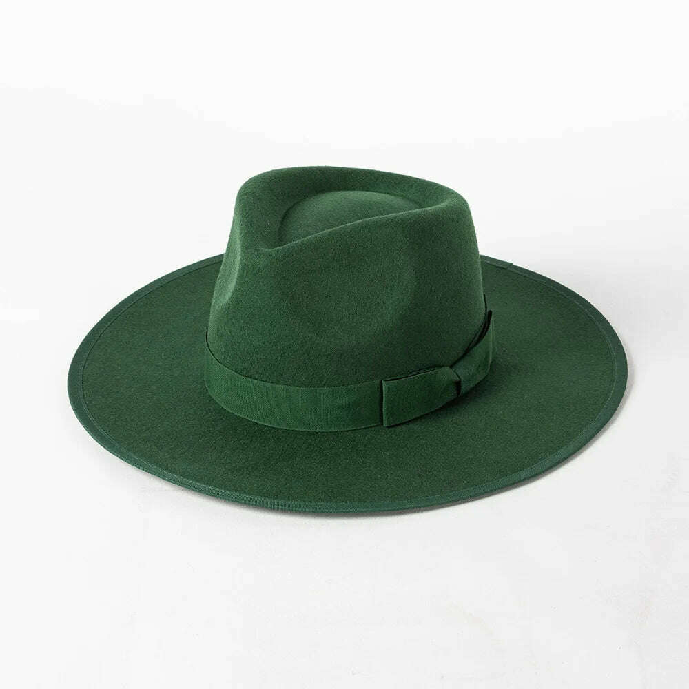 2022 Luxury Designer Brand Fedora Hat For Women Church Hats Ladies Eelegant Winter Wool Hats Pink Hat Wedding Hat Wholesale - KIMLUD