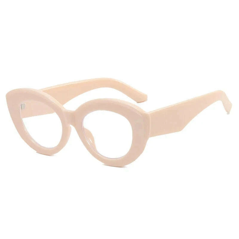 2022 New Fashion Sexy Cat Eye Glasses Women Vintage Stripe Frame Optical Anti-blue Eyeglasses Female Leopard Oculos Spectacles - KIMLUD
