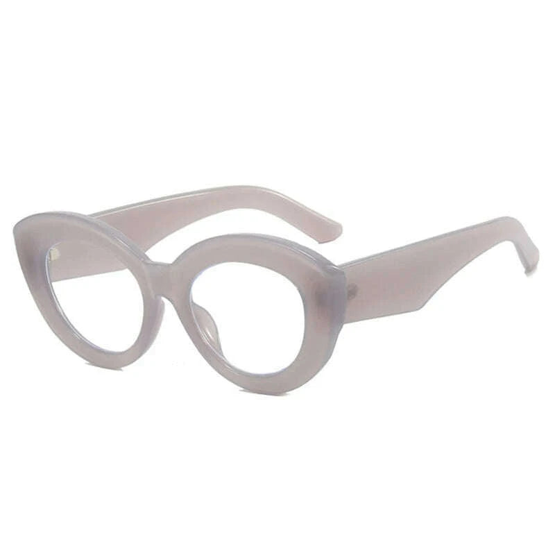 2022 New Fashion Sexy Cat Eye Glasses Women Vintage Stripe Frame Optical Anti-blue Eyeglasses Female Leopard Oculos Spectacles - KIMLUD