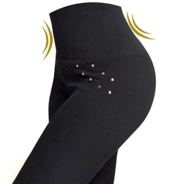 2022 New Women's High Waist Stovepipe Weight Loss Hip Hip Pants Shaping Leggings Shaping Pants Large Size Bodysuit Pants XS-8XL - KIMLUD
