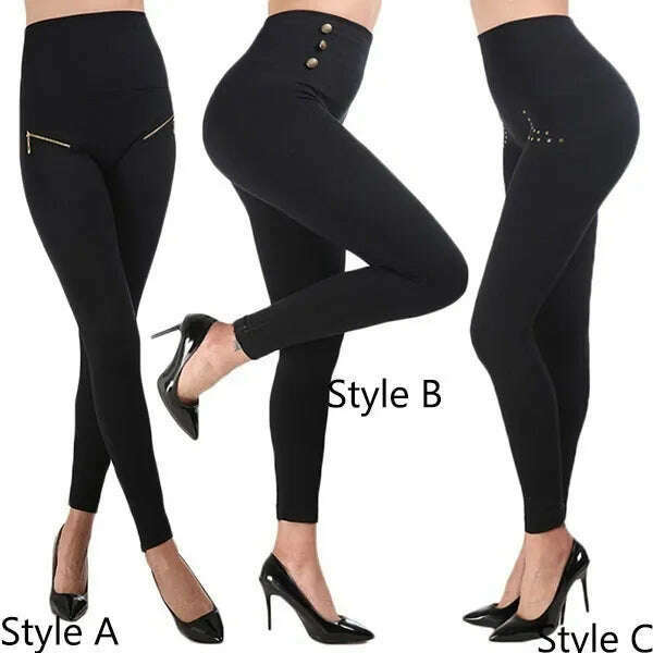 2022 New Women's High Waist Stovepipe Weight Loss Hip Hip Pants Shaping Leggings Shaping Pants Large Size Bodysuit Pants XS-8XL - KIMLUD