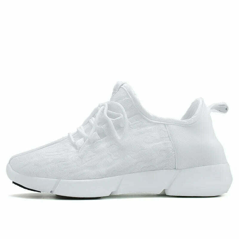 2023 New Luminous Sneakers Glowing Light Up Shoes for men women shoes White LED Sneakers Flashing Shoes with Light for Adult - KIMLUD