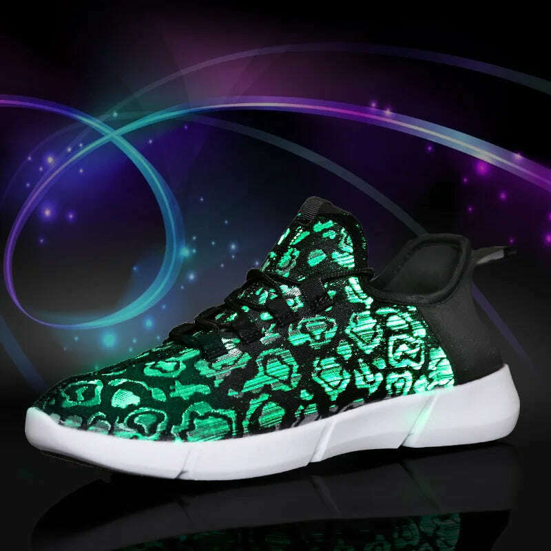 2023 New Luminous Sneakers Glowing Light Up Shoes for men women shoes White LED Sneakers Flashing Shoes with Light for Adult - KIMLUD