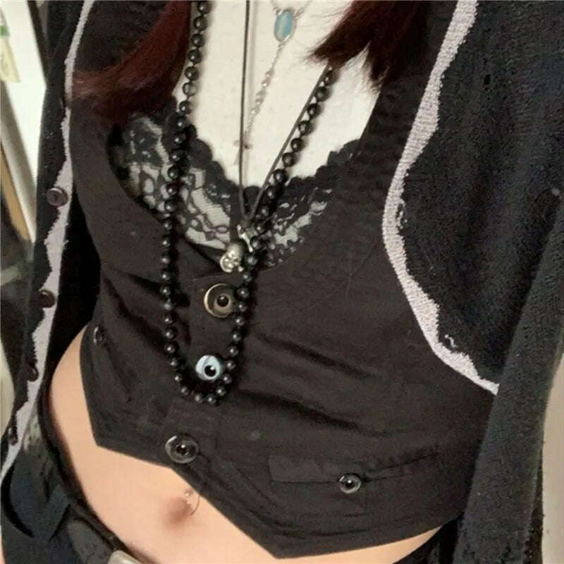 2023 Women's Dressy Waistcoat Racerback Vest Tuxedo Daily Suit Waistcoat Vintage Steampunk Jacquard Jacket Punk Style Corsetier - KIMLUD
