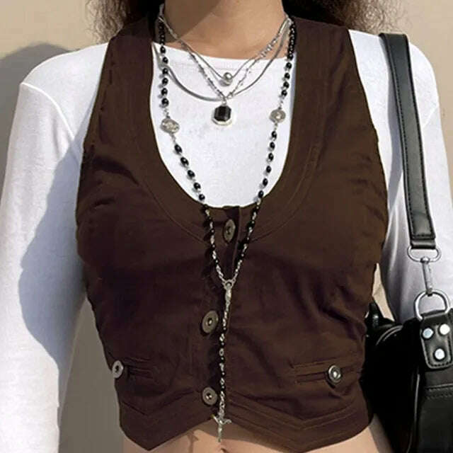 2023 Women's Dressy Waistcoat Racerback Vest Tuxedo Daily Suit Waistcoat Vintage Steampunk Jacquard Jacket Punk Style Corsetier - KIMLUD