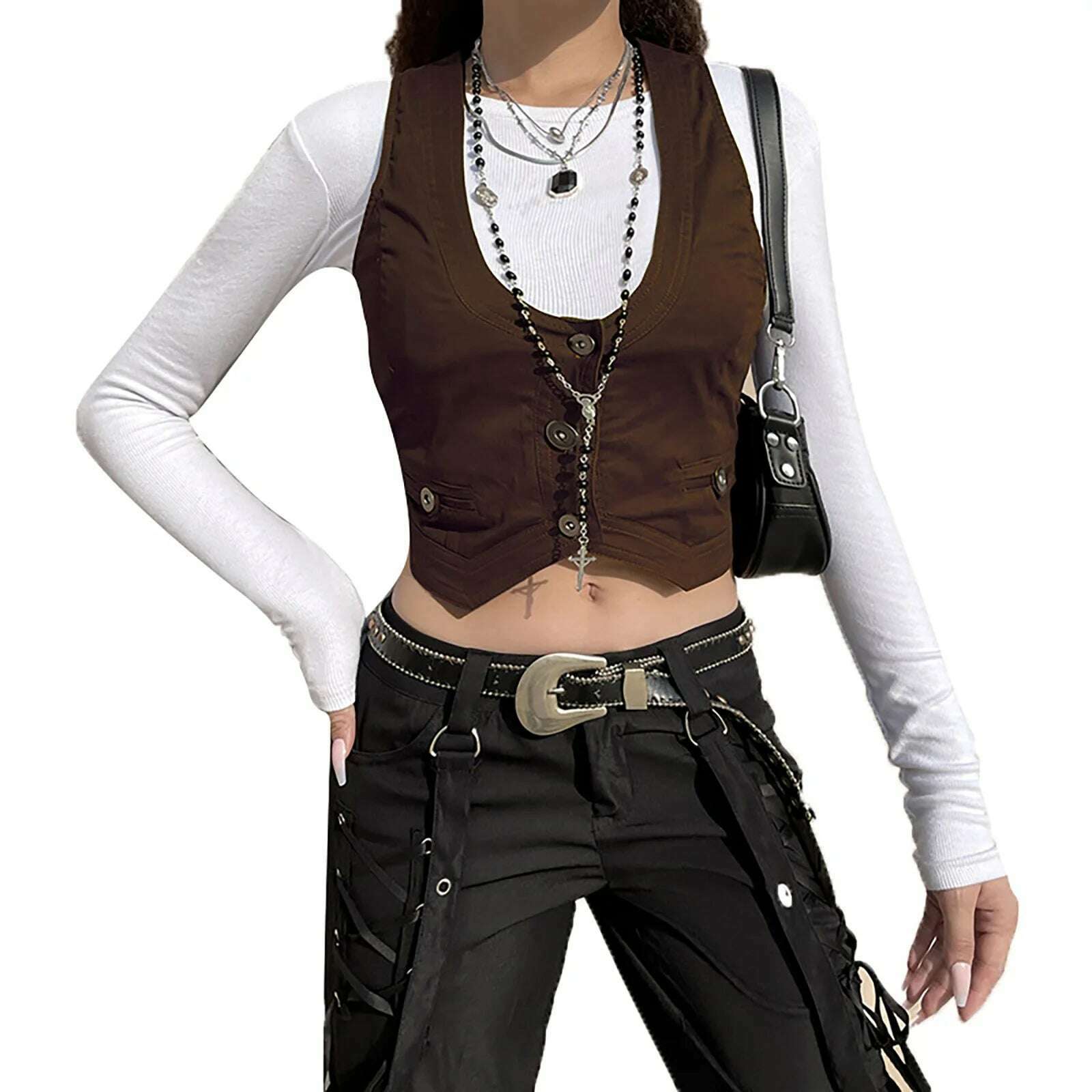 2023 Women's Dressy Waistcoat Racerback Vest Tuxedo Daily Suit Waistcoat Vintage Steampunk Jacquard Jacket Punk Style Corsetier - KIMLUD