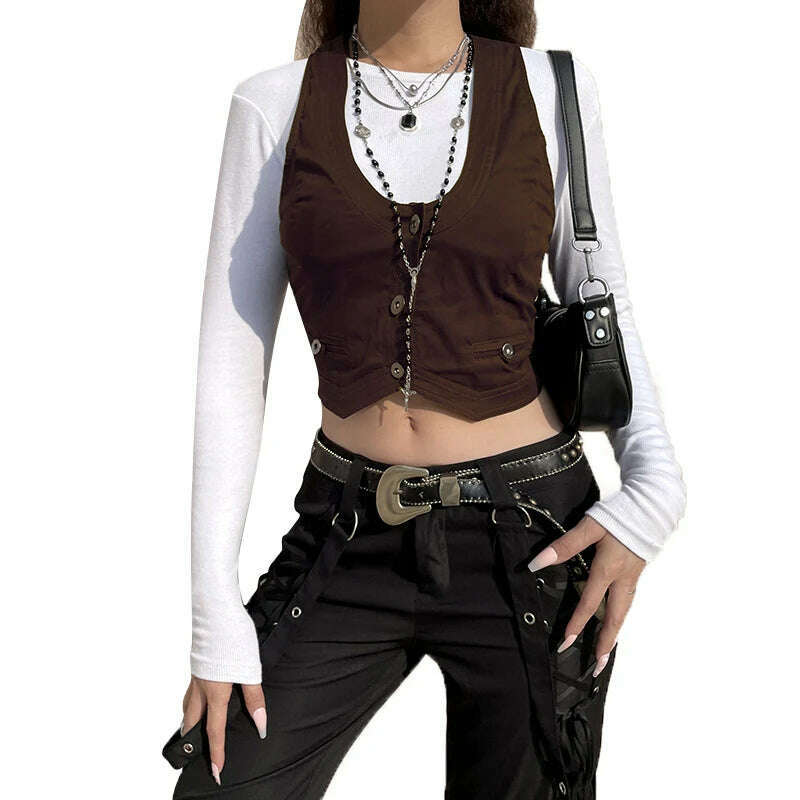 2023 Women's Dressy Waistcoat Racerback Vest Tuxedo Daily Suit Waistcoat Vintage Steampunk Jacquard Jacket Punk Style Corsetier - KIMLUD