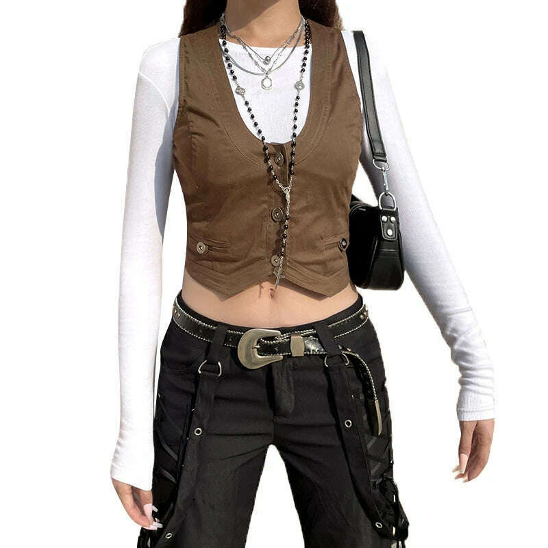 2023 Women's Dressy Waistcoat Racerback Vest Tuxedo Daily Suit Waistcoat Vintage Steampunk Jacquard Jacket Punk Style Corsetier - KIMLUD