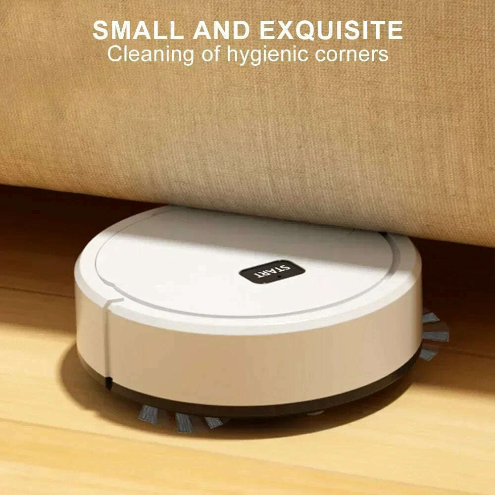 2024 Automatic Portable Mini Home Floor Robotic Vacuum Cleaner USB Rechargeable Wet Dry Three-In-One Sweeping Machine for Home - KIMLUD