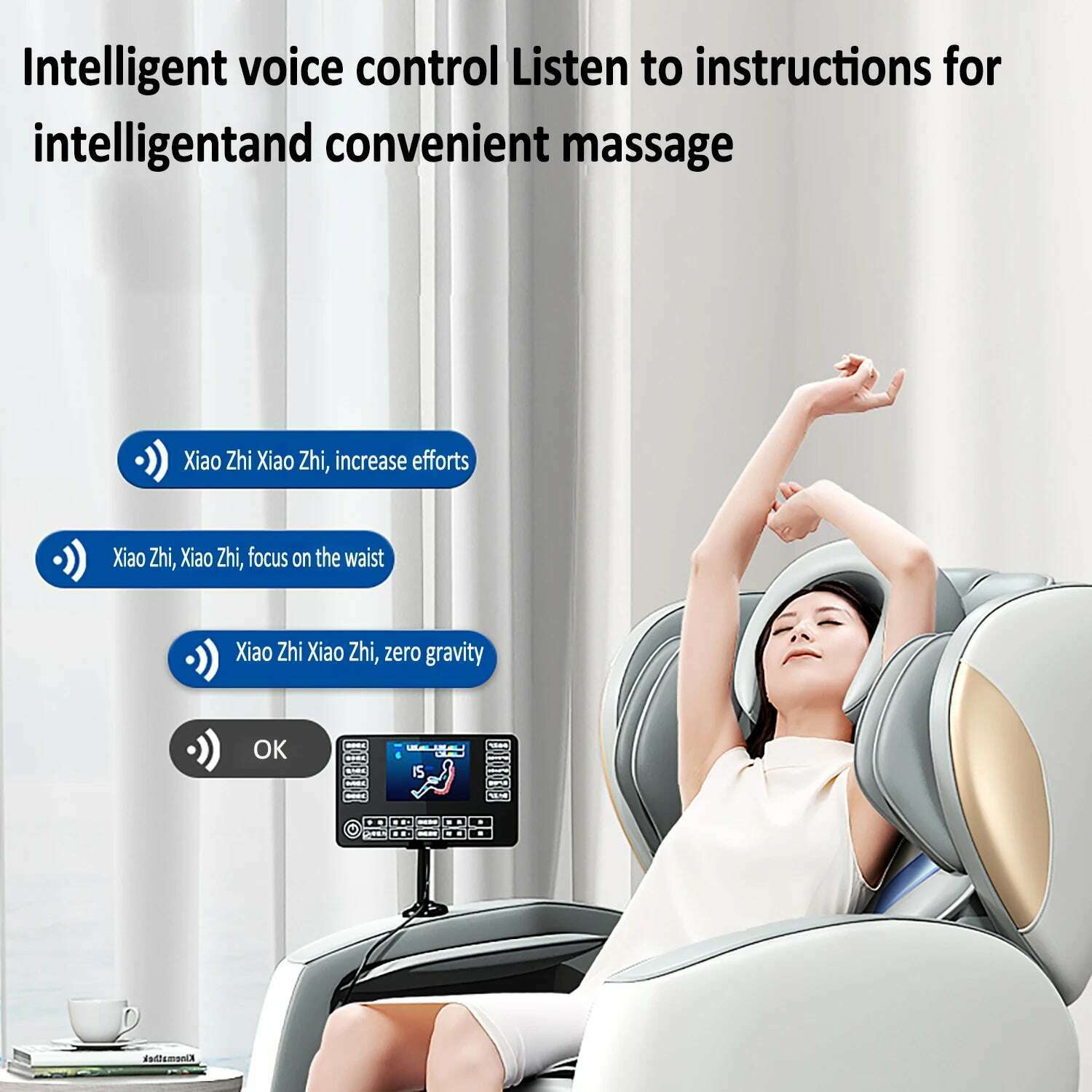 2024 Massage Chair 4D Zero Gravity Full Body and Recliner, Shiatsu Recliner, Massage Chair with Bluetooth Speaker - KIMLUD