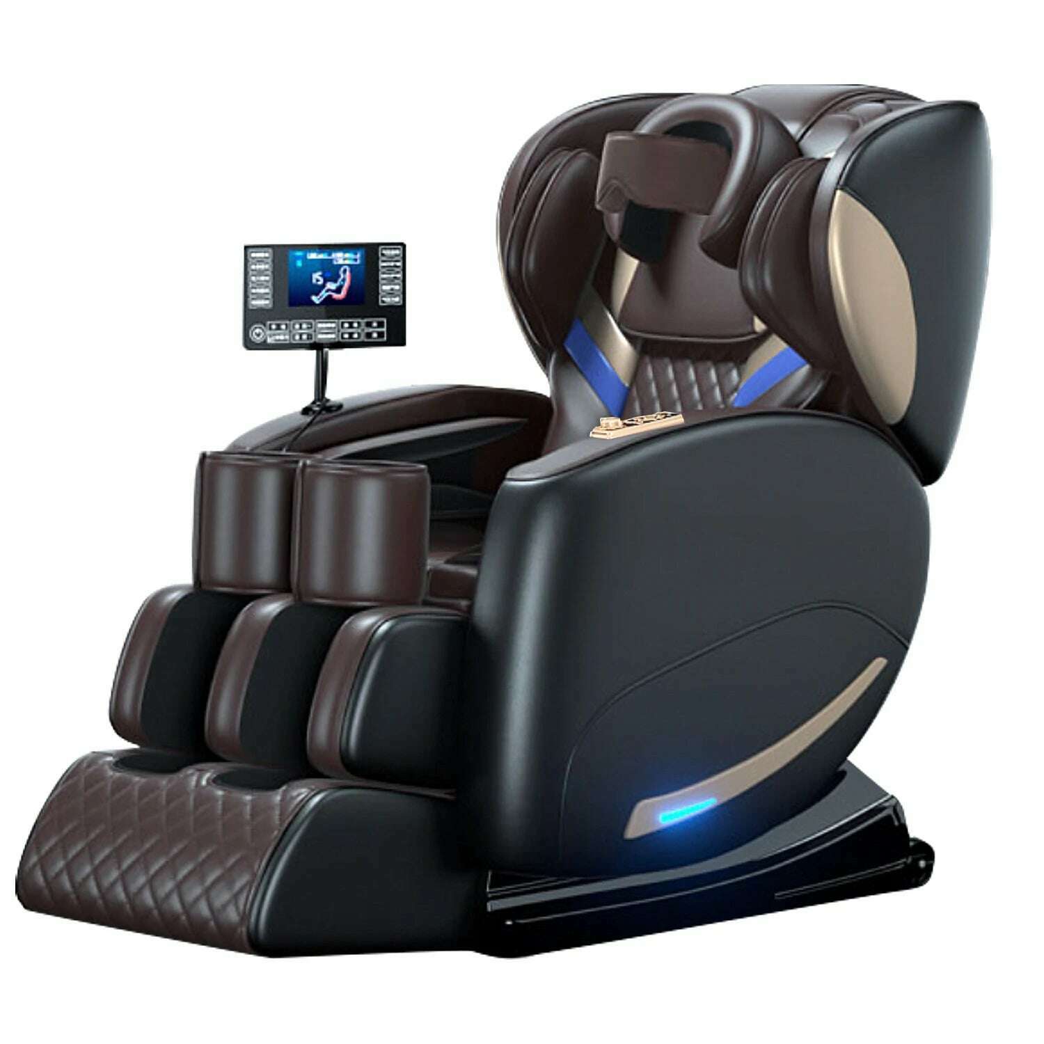 2024 Massage Chair 4D Zero Gravity Full Body and Recliner, Shiatsu Recliner, Massage Chair with Bluetooth Speaker - KIMLUD