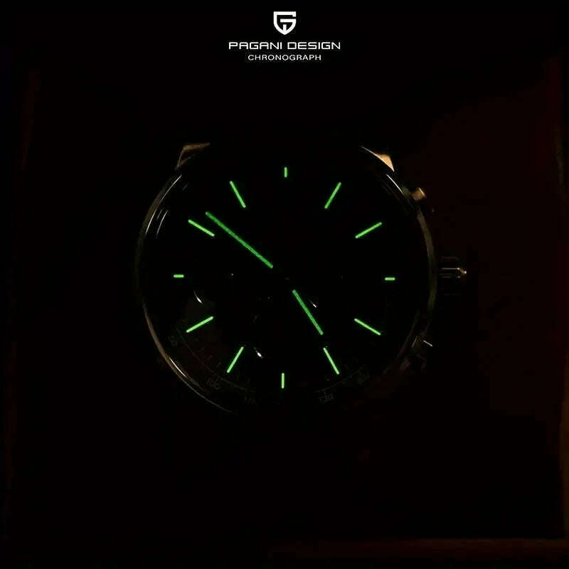 KIMLUD, 2024 New PAGANI DESIGN 41MM Multifunctional  Men's Quartz Watch VK63 Sapphire Glass Chronograph 10Bar Waterproof Luminous Watch, KIMLUD Womens Clothes