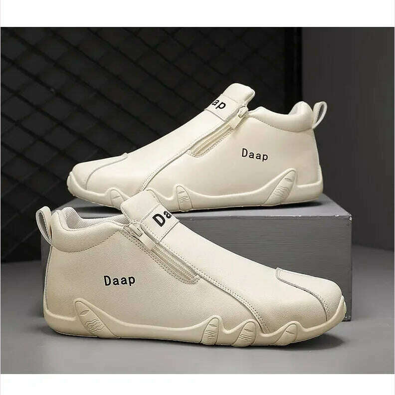 KIMLUD, 2025 New Casual shoe for Men Luxury Round Toe Men Ankle Boots Light Slip on Walking shoe Outdoor Comfor Men High Top Sneakers, KIMLUD Womens Clothes