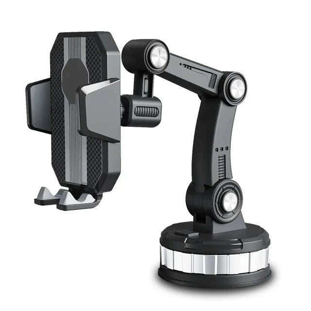 360 Rotatable Cellphone Car Phone Holder Fixed Shockproof Mobile Stand Big In GPS Support For iPhone Xiaomi Samsung Accesorries - KIMLUD