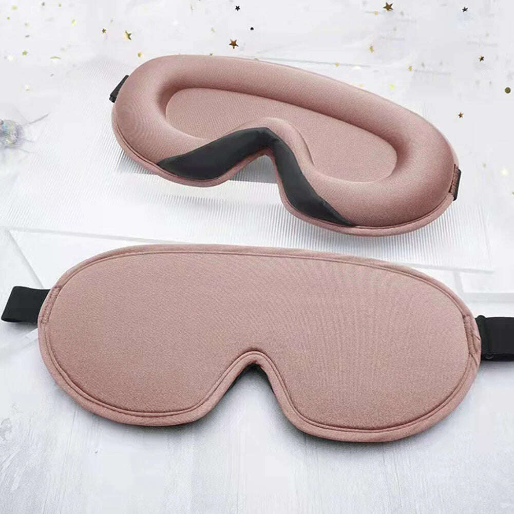 KIMLUD, 3D Memory Foam Silk Sleep Mask Soft Eye Patches Comfort Three Dimensiona Design Face Sleeping Mask Eyeshade Breathable Women Men, KIMLUD Womens Clothes