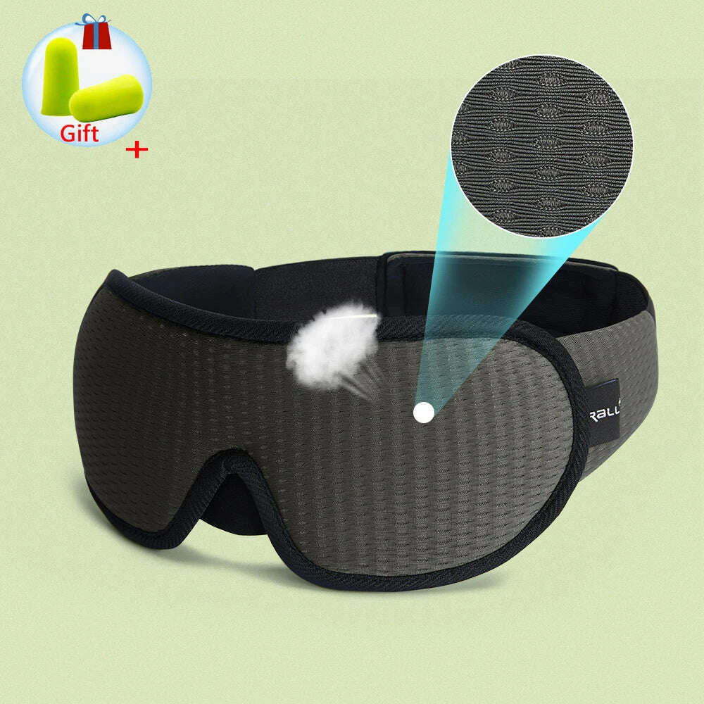 3D Sleeping Mask 100% Blackout Blindfold Sleep Mask for Eyes Smooth Sleep Eye Mask Sleeping Aid Eye Mask for Travel Slaapmasker - KIMLUD