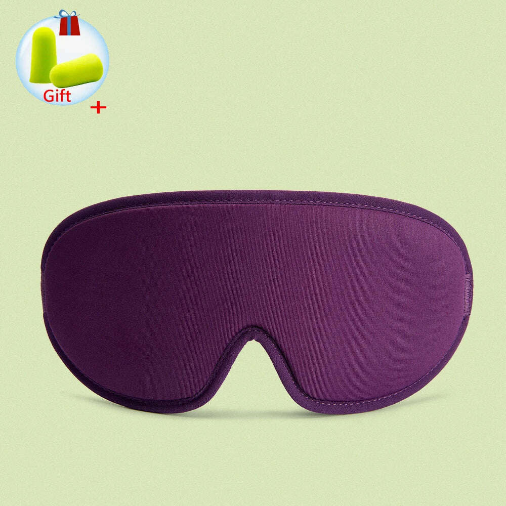 3D Sleeping Mask 100% Blackout Blindfold Sleep Mask for Eyes Smooth Sleep Eye Mask Sleeping Aid Eye Mask for Travel Slaapmasker - KIMLUD