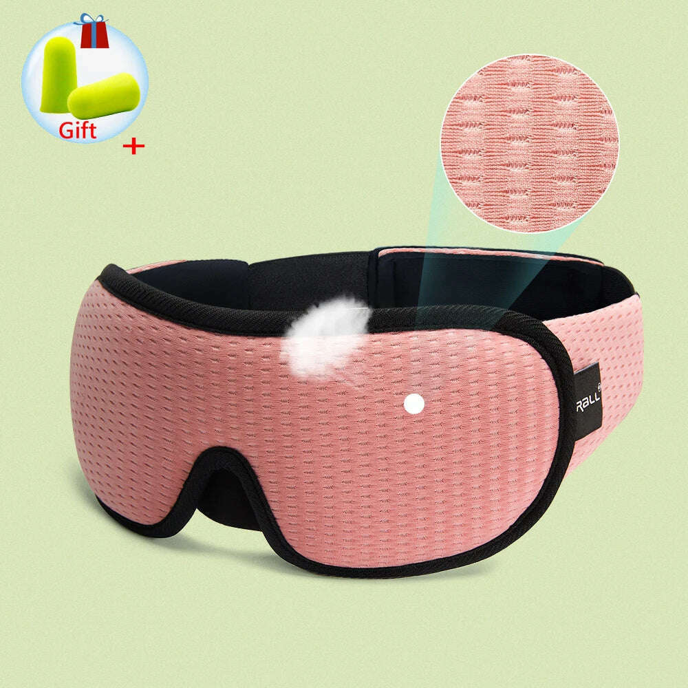 3D Sleeping Mask 100% Blackout Blindfold Sleep Mask for Eyes Smooth Sleep Eye Mask Sleeping Aid Eye Mask for Travel Slaapmasker - KIMLUD