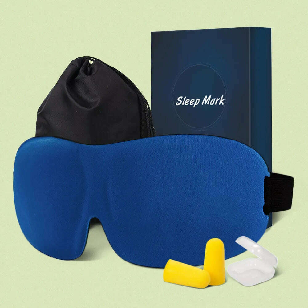 3D Sleeping Mask 100% Blackout Blindfold Sleep Mask for Eyes Smooth Sleep Eye Mask Sleeping Aid Eye Mask for Travel Slaapmasker - KIMLUD