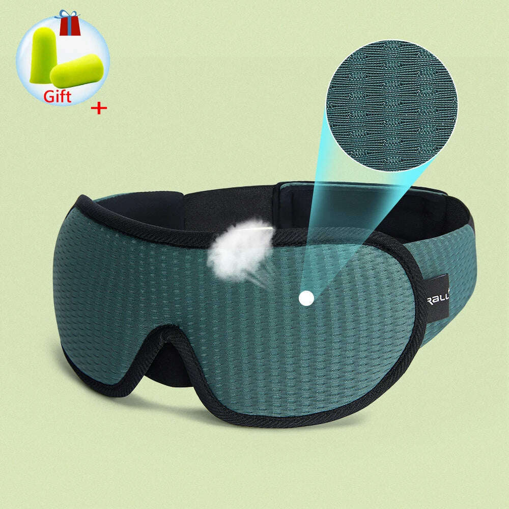3D Sleeping Mask 100% Blackout Blindfold Sleep Mask for Eyes Smooth Sleep Eye Mask Sleeping Aid Eye Mask for Travel Slaapmasker - KIMLUD