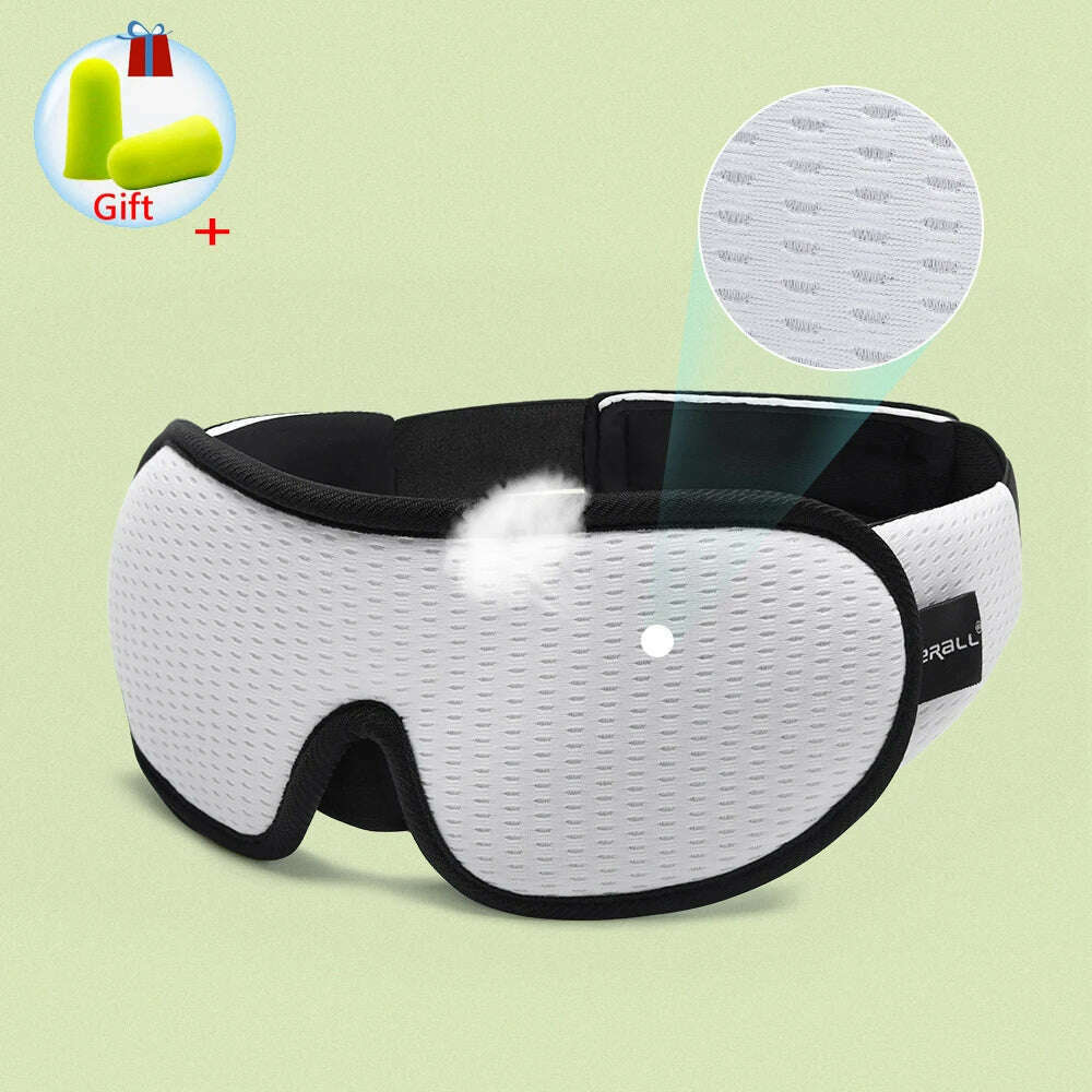 3D Sleeping Mask 100% Blackout Blindfold Sleep Mask for Eyes Smooth Sleep Eye Mask Sleeping Aid Eye Mask for Travel Slaapmasker - KIMLUD