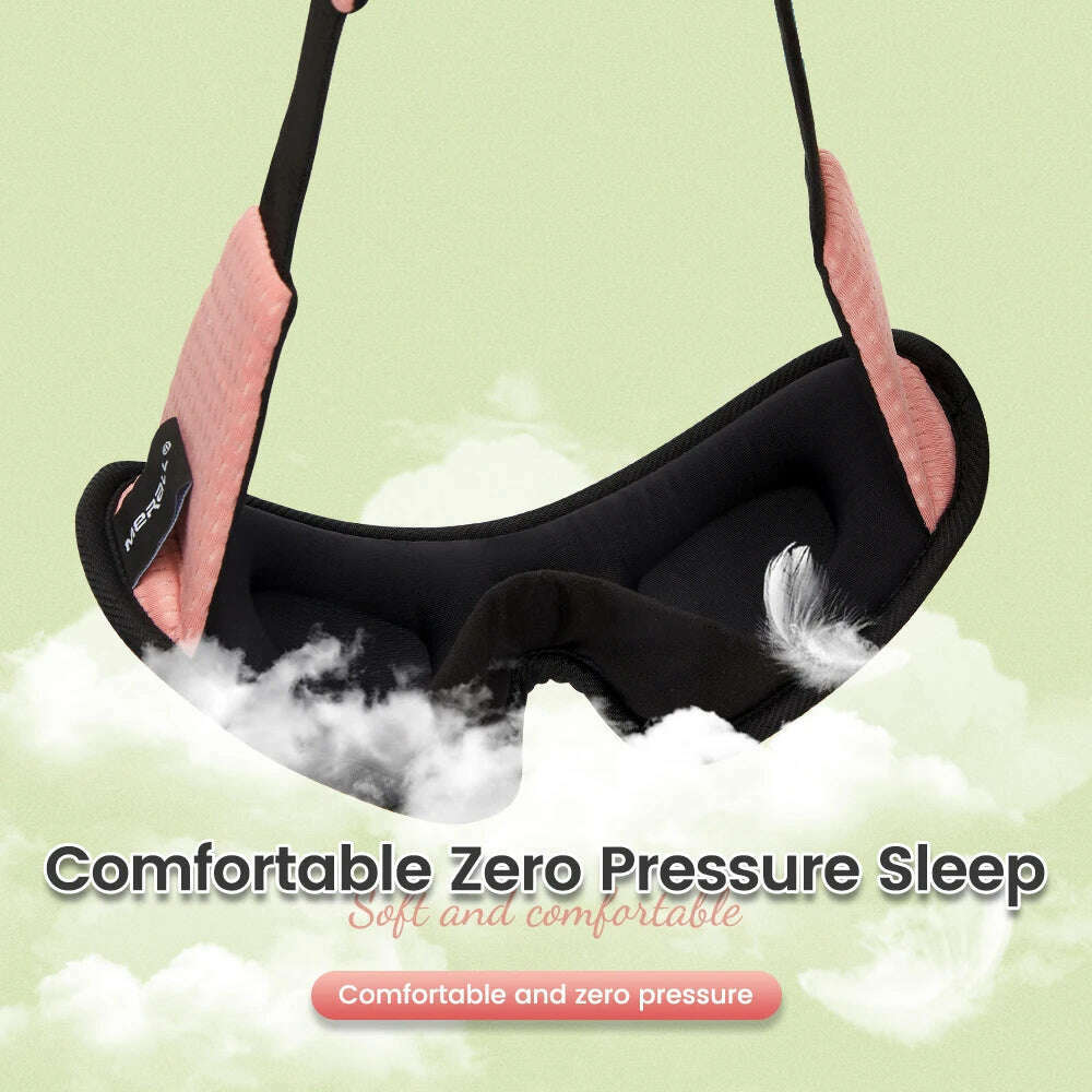 3D Sleeping Mask 100% Blackout Blindfold Sleep Mask for Eyes Smooth Sleep Eye Mask Sleeping Aid Eye Mask for Travel Slaapmasker - KIMLUD