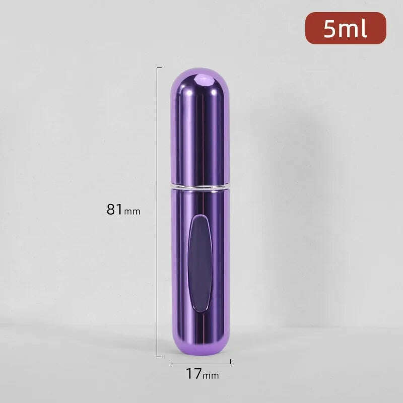 KIMLUD, 5/10ml Perfume Bottle Portable Refillable Perfume Bottle with Spray Cosmetic Containers Atomizer Mini Aluminum Spray Travel, 1pc 5ml 12, KIMLUD APPAREL - Womens Clothes