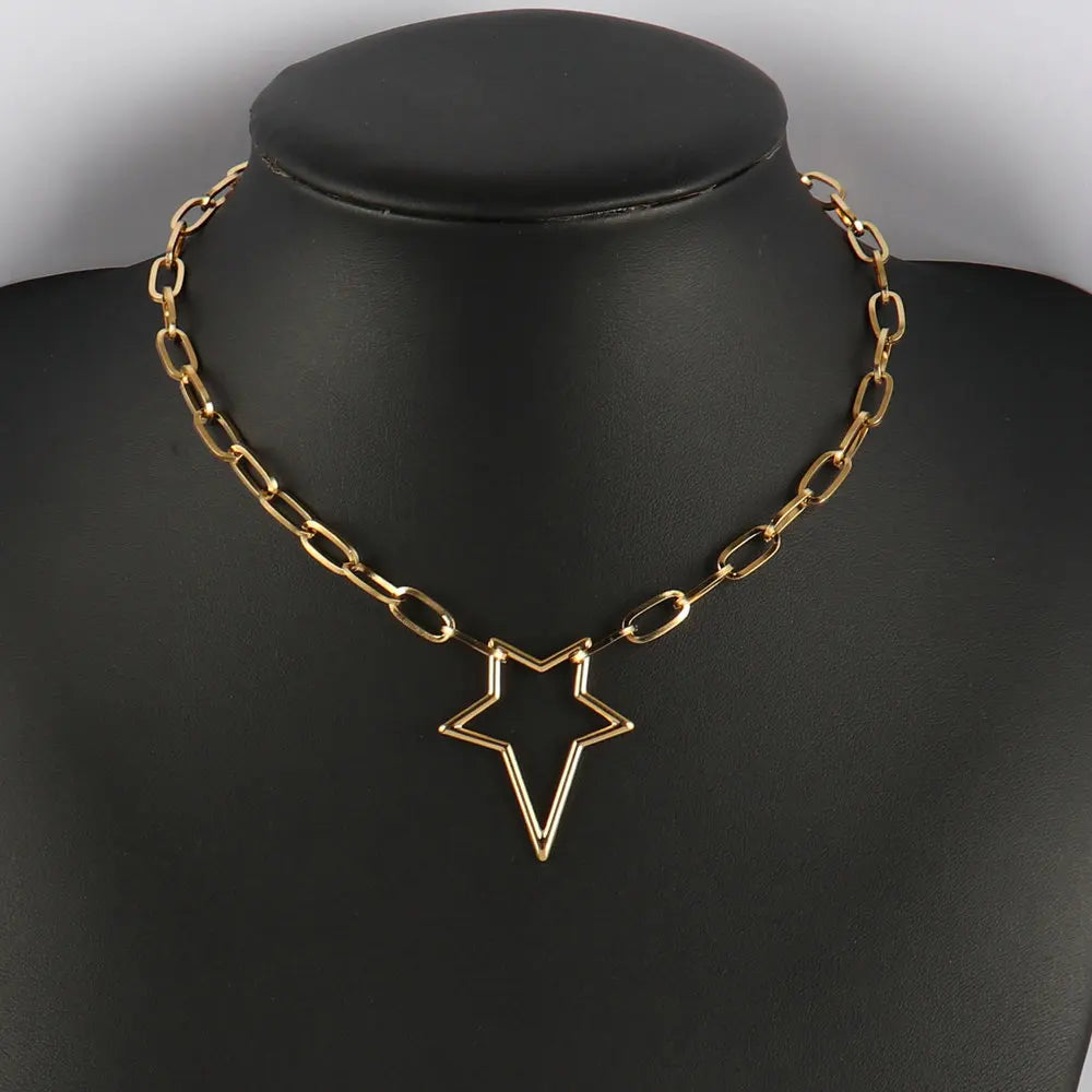 316L Stainless Steel Necklace For Women Choker Necklace Heart Clavicle Chain Necklaces Charm Heart Pendant Necklace Jewelry Gift