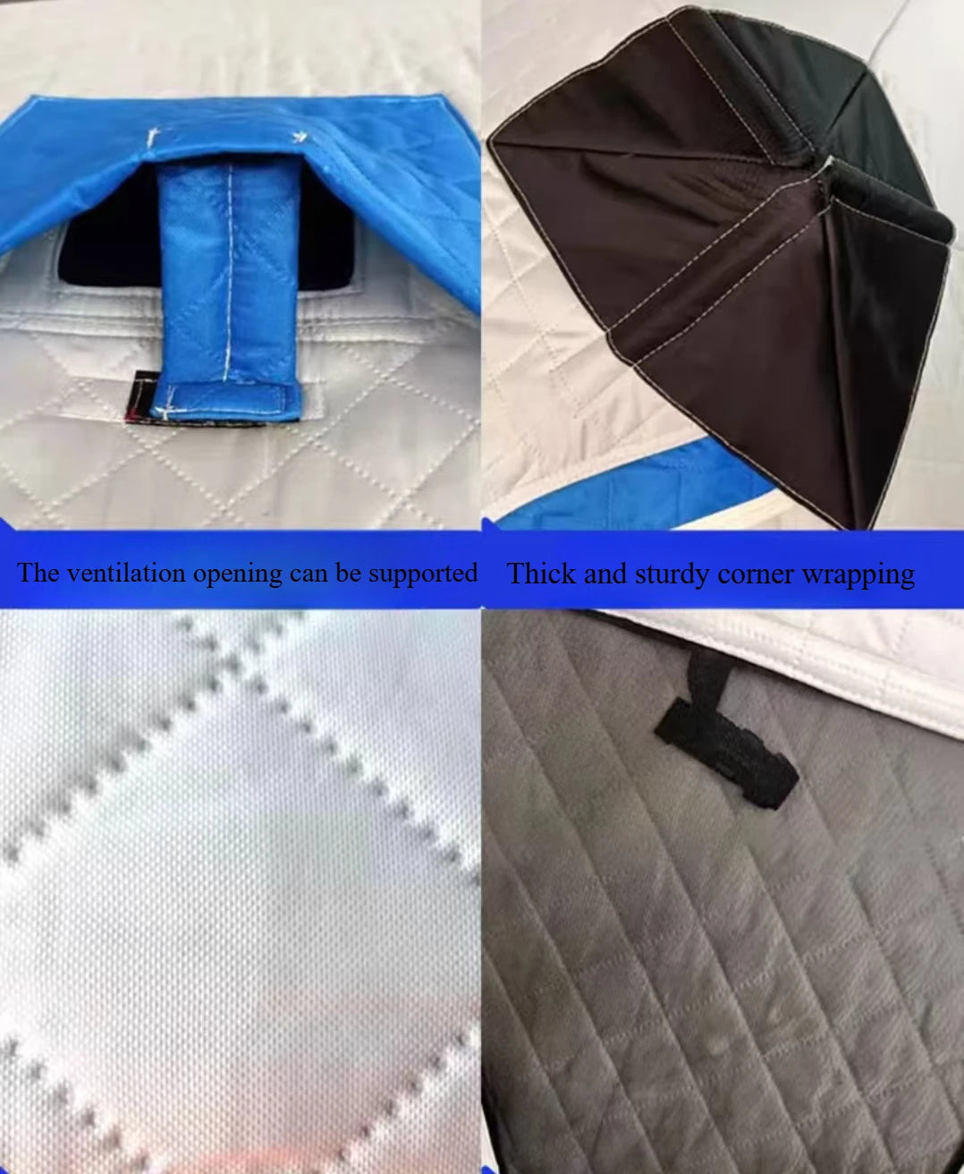 Outdoor Hexagon mobile sauna hub tent portable  cube hiking insulated ice fishingpersowinter camping hot tent