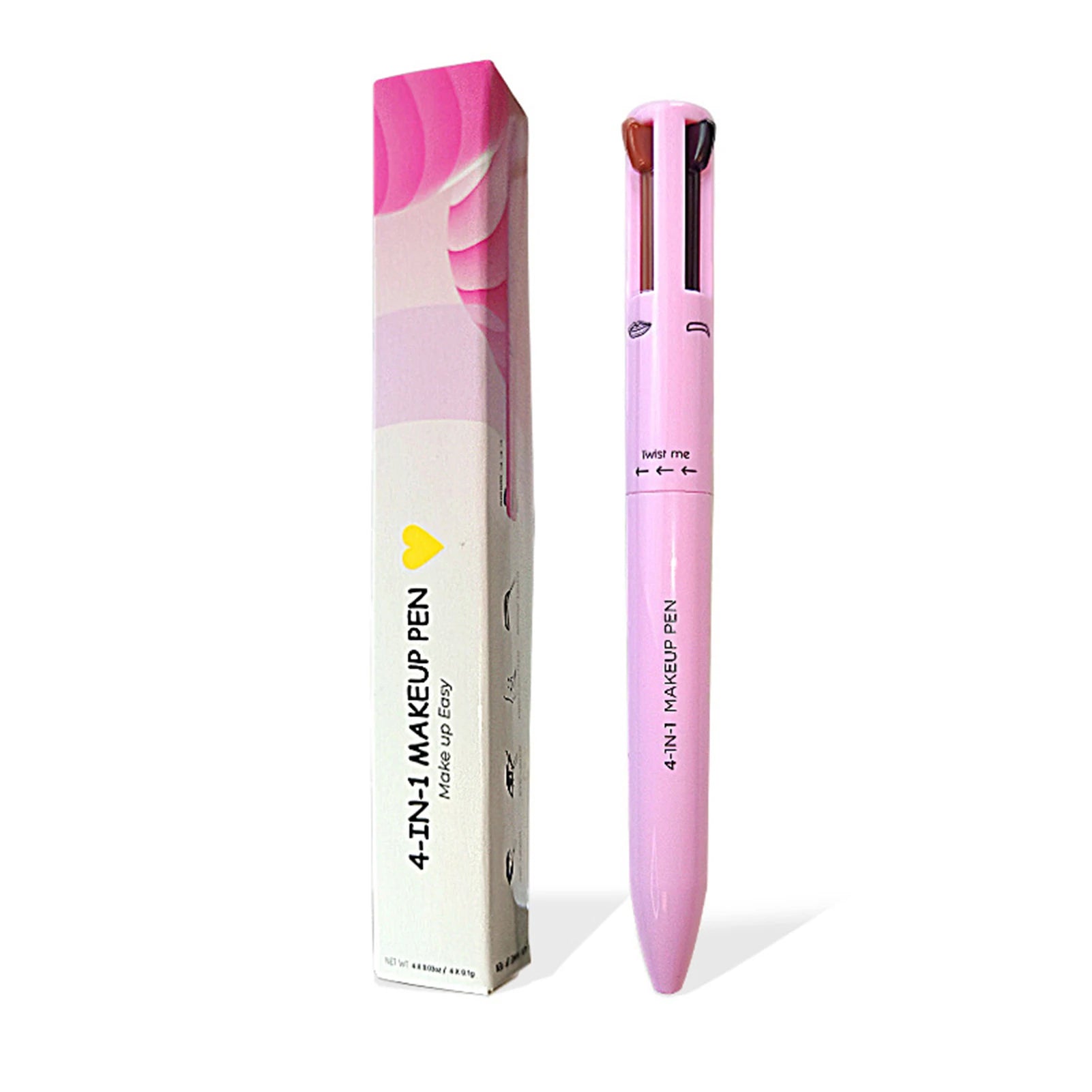 4-in-1 Makeup Pen Eye Liner Lip Liner Highlighter Long Lasting Eye Makeup Beauty Tool for Facial Cosmetics Supplies