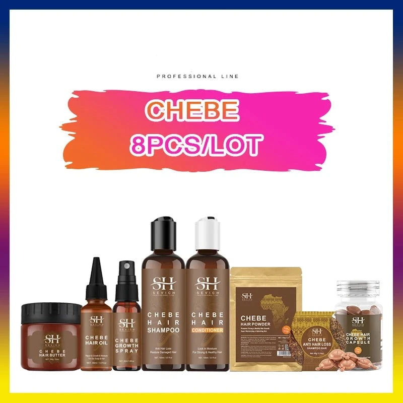 100% Chebe Set Fast Hair Growth Set Chebe Oil Traction Alopecia Anti Break Loss Chebe Powder Africa Chad Hair Loss Treatmen - KIMLUD