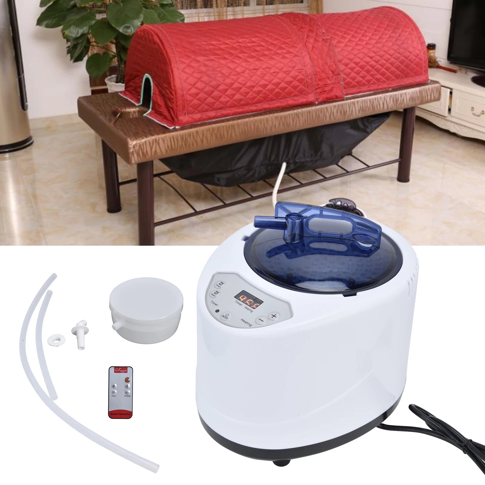 1000W Household Sauna Room Steamer Sauna Steamer Pot Machine Portable Sauna Steam Generator Fumigation Machine H