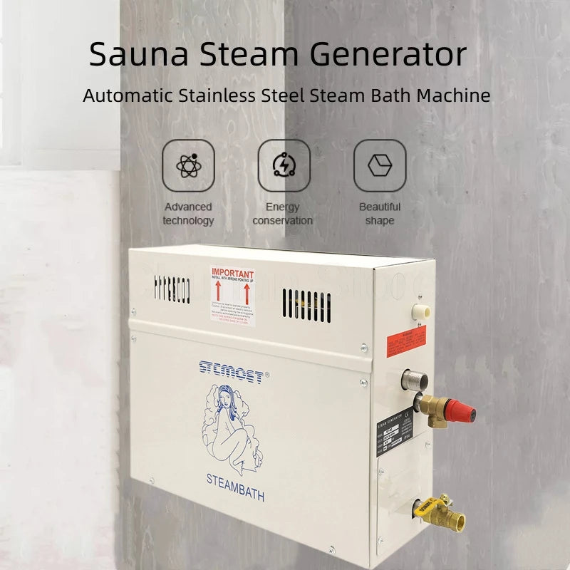 4.5/6/7/8/9KW Sauna Spa Steam Generator For Home Steam Shower with Digital Controller Sauna Room SPA Steam Bath Machine