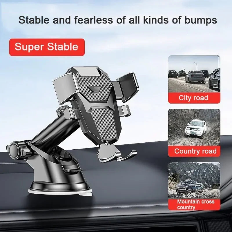 2024 NEW Universal Sucker Car Phone Holder 360° Windshield Car Dashboard Mobile Cell Support Bracket for iPhone Samsung Xiaomi - KIMLUD