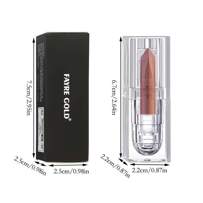 Orange Lipstick Lip Glaze Silky Smooth Matte Lip Gloss Carrot Bright Color Lasting Lip Stick Sexy Women Cosmetics Makeup Product