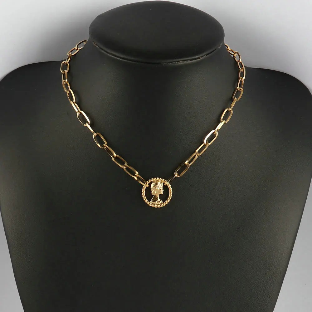 316L Stainless Steel Necklace For Women Choker Necklace Heart Clavicle Chain Necklaces Charm Heart Pendant Necklace Jewelry Gift