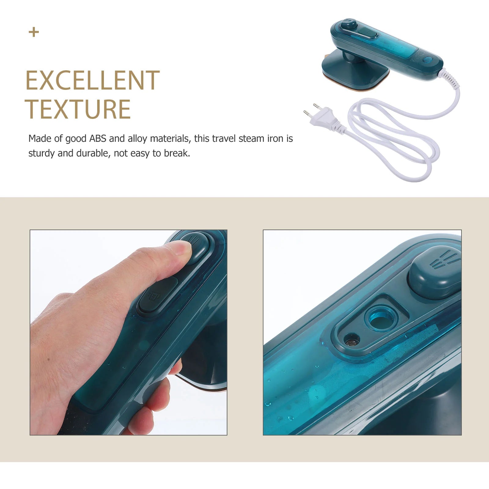 KIMLUD, Portable Travel Steam Iron Mini Electric Steamer Handheld Ironing Machine Professional Garment Steamer For Use Lightweight, KIMLUD Womens Clothes