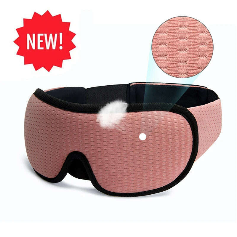 Blocking Light Sleeping Eye Mask Soft Padded Travel Shade Cover Rest Relax Sleeping Blindfold Eye Cover Sleep Mask Eyepatch - KIMLUD