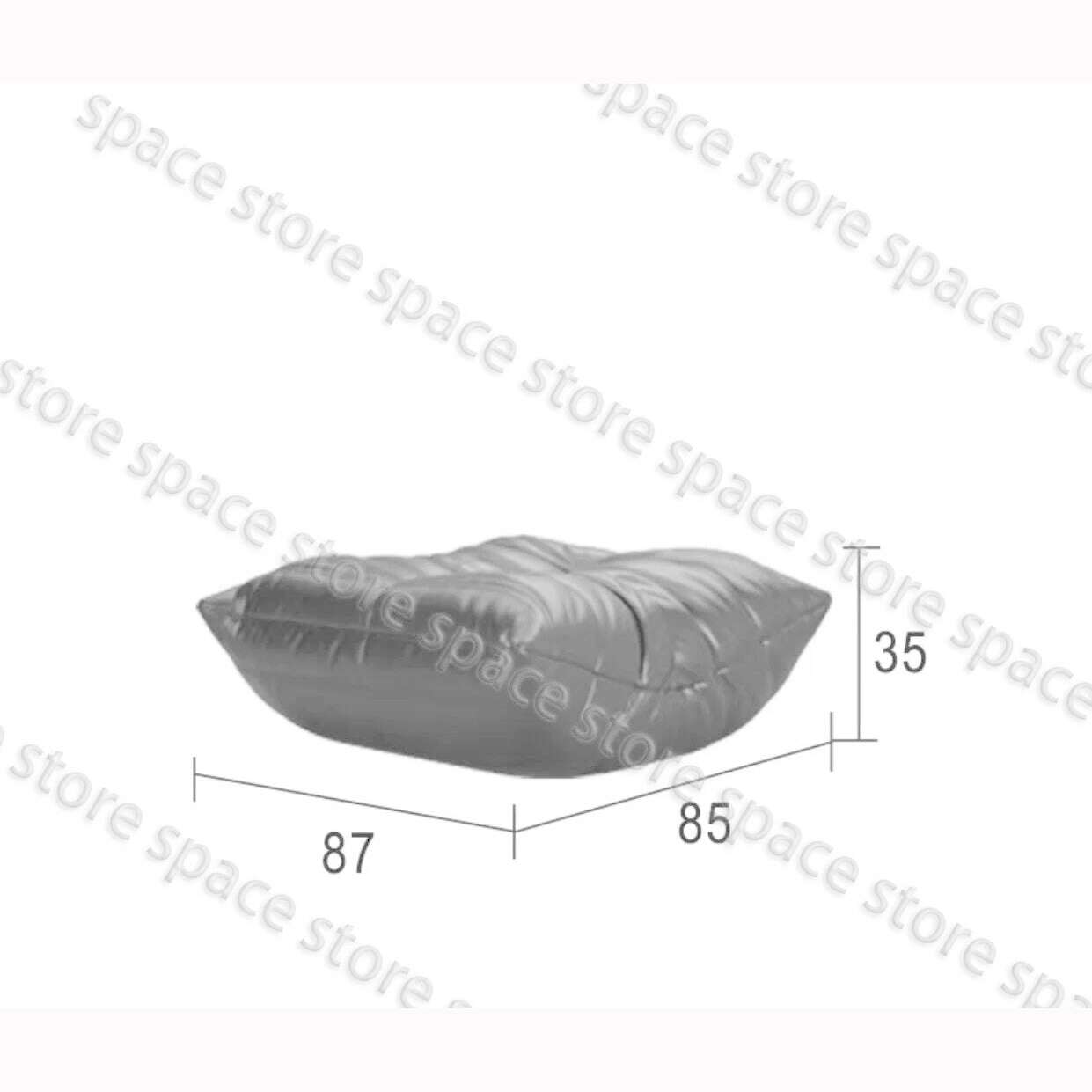 Caterpillar Sofa Living Room Single Bedroom Cloth Art Black Leather Lazy Man Sofa Bedroom Living Room Chair Sofa - KIMLUD