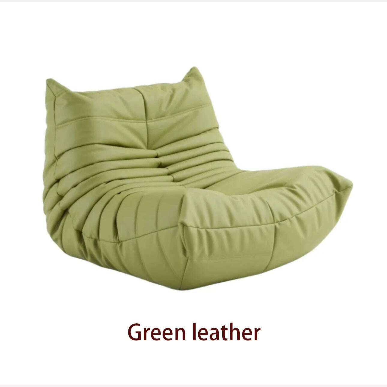 Caterpillar Sofa Living Room Single Bedroom Cloth Art Black Leather Lazy Man Sofa Bedroom Living Room Chair Sofa - KIMLUD