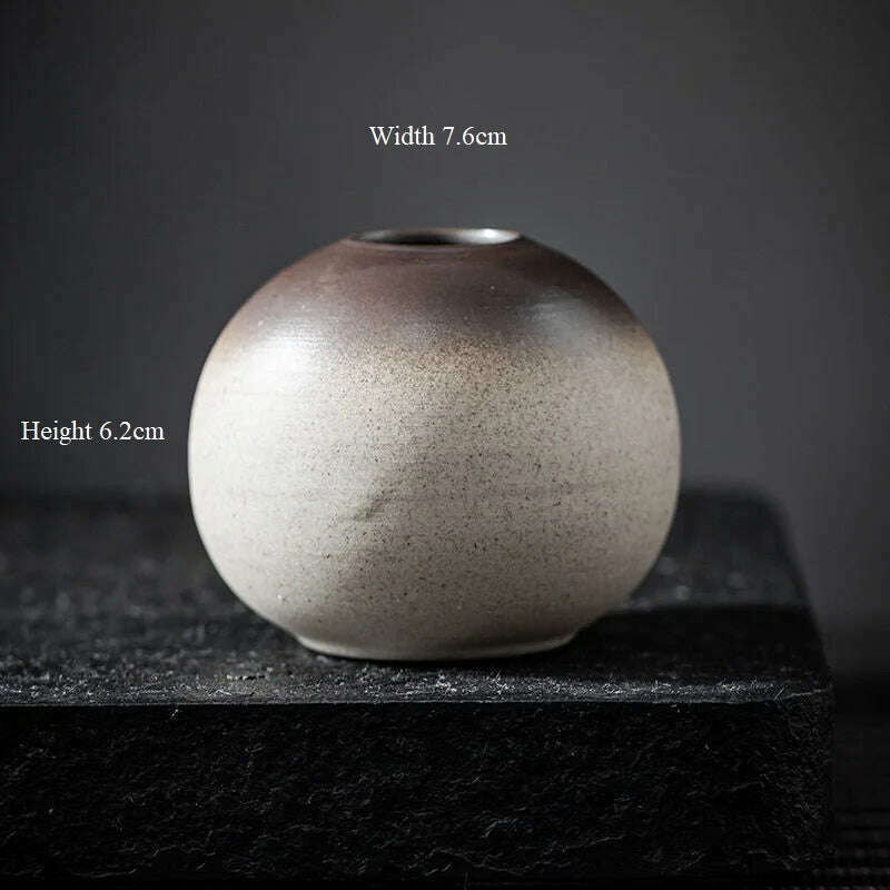 CHANSHOVA China Pottery Mini Small Flower Vases Traditional Chinese Retro Style Ceramic Vase Lliving Room Home Decoration T032 - KIMLUD
