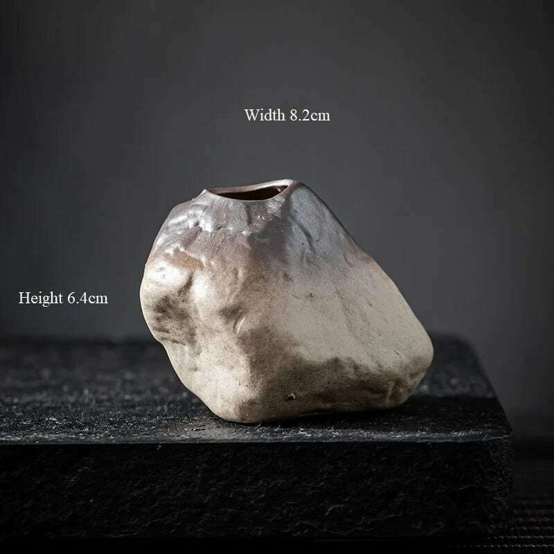 CHANSHOVA China Pottery Mini Small Flower Vases Traditional Chinese Retro Style Ceramic Vase Lliving Room Home Decoration T032 - KIMLUD